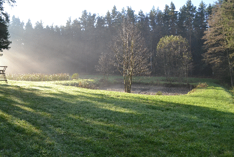 100 Meter vom Haus entfernt